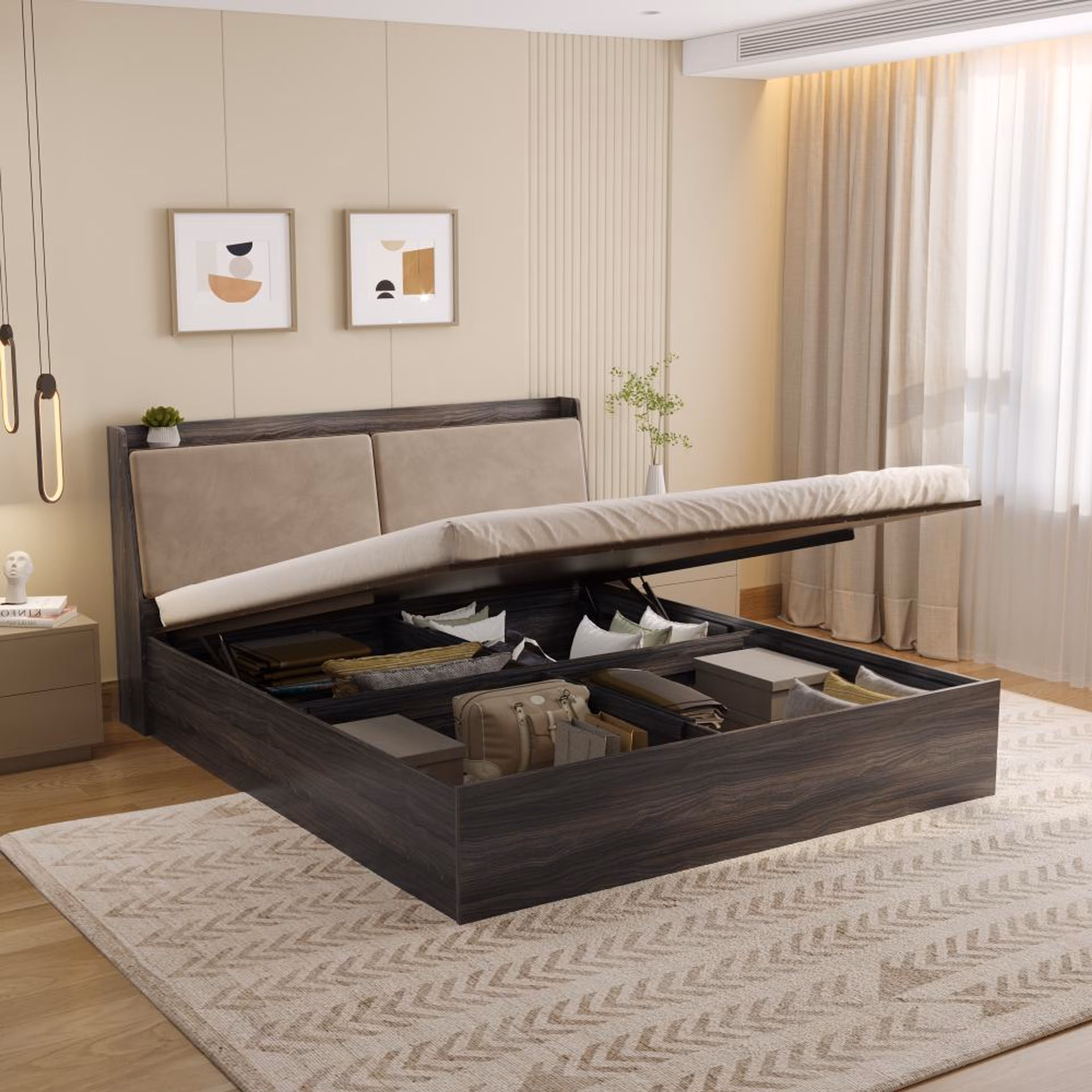 Upholstered Storage Bed